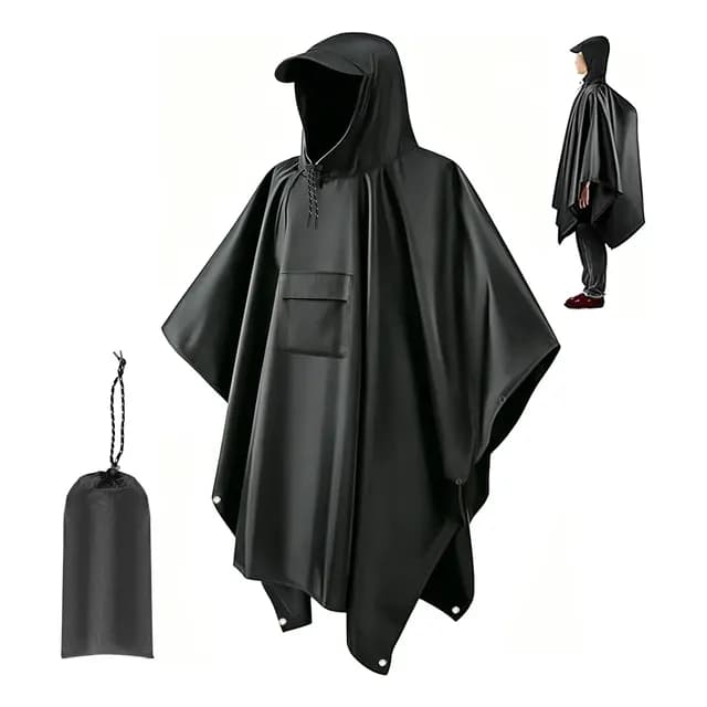 Poncho Capa De Chuva Emborrachado Impermeável Tático Militar