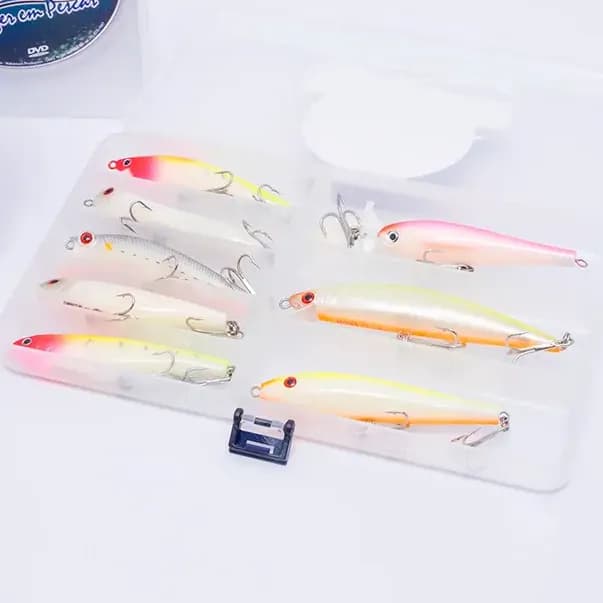 Kit Tucunaré Lucky com 8 Iscas e DVD Exclusivo