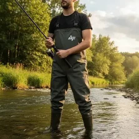 Jardineira Pvc Macacão Impermeavel Com Bota Pesca - Albatroz