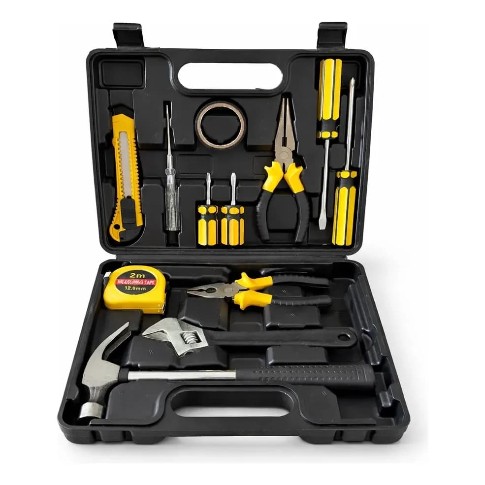 Jogo Ferramentas Chave Basica Manual 12 Peças Kit Maleta