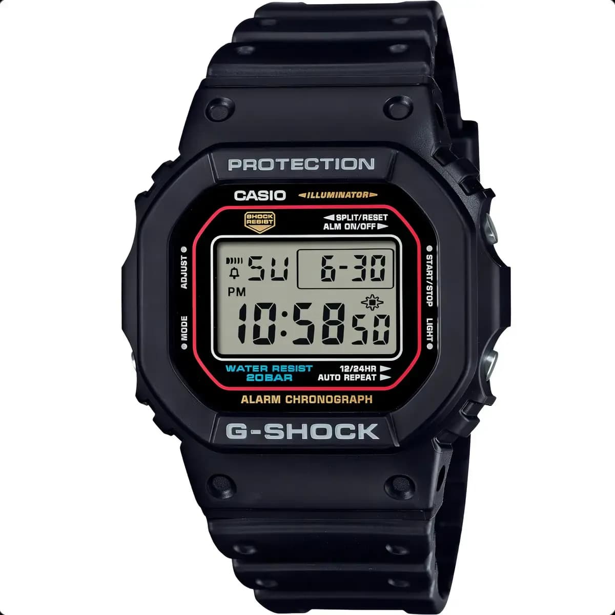 Relógio G-Shock DW-5600RL-1DR Casio  Quadrado Preto para Homem