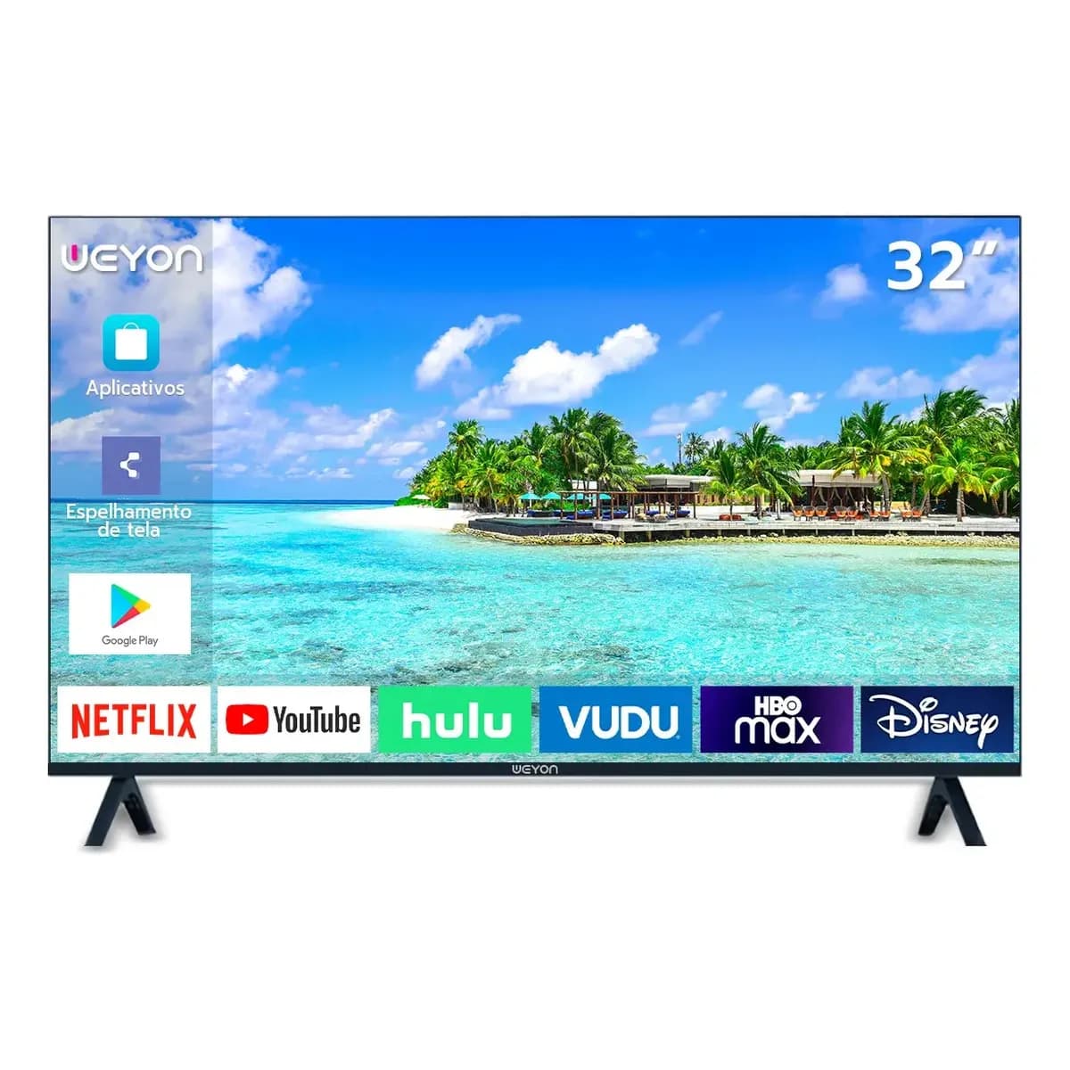 Smart Tv 32'' Led Hd Weyon Tv 60hz 32wdsnbx 100/240v