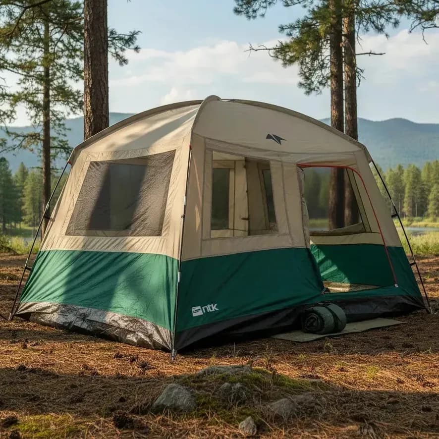 Barraca De Camping Grande Até 9 Pessoas Impermeável Com Coluna Dágua De 800 Mm Tamanho Família