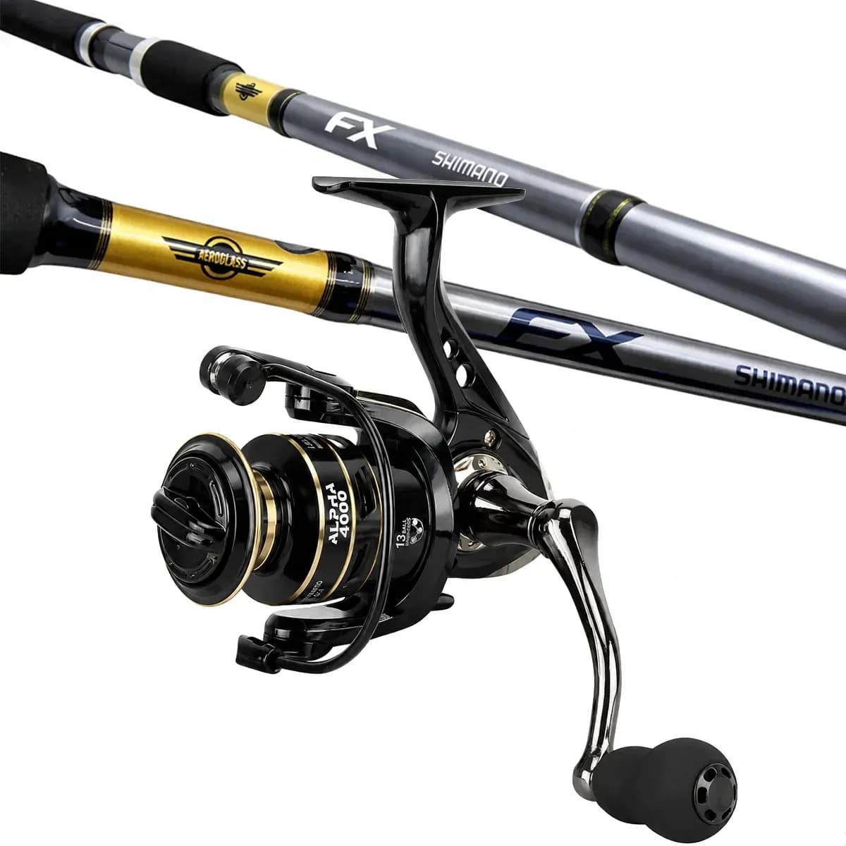 Kit Vara Shimano Fx 1,80m 14lb Ação Rápida Molinete 4000