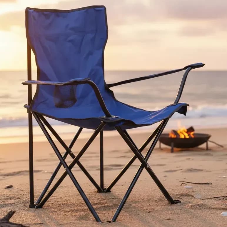 Cadeira Masterchair Dobrável Camping Pesca com Porta-Copos Aço 120kg