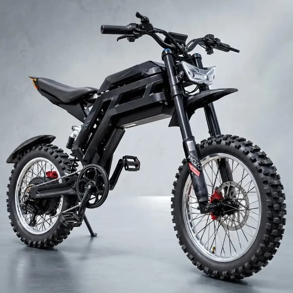 Bicicleta Elétrica Off Road 2000w 52v 27ah Bateria Lítio Vermelho