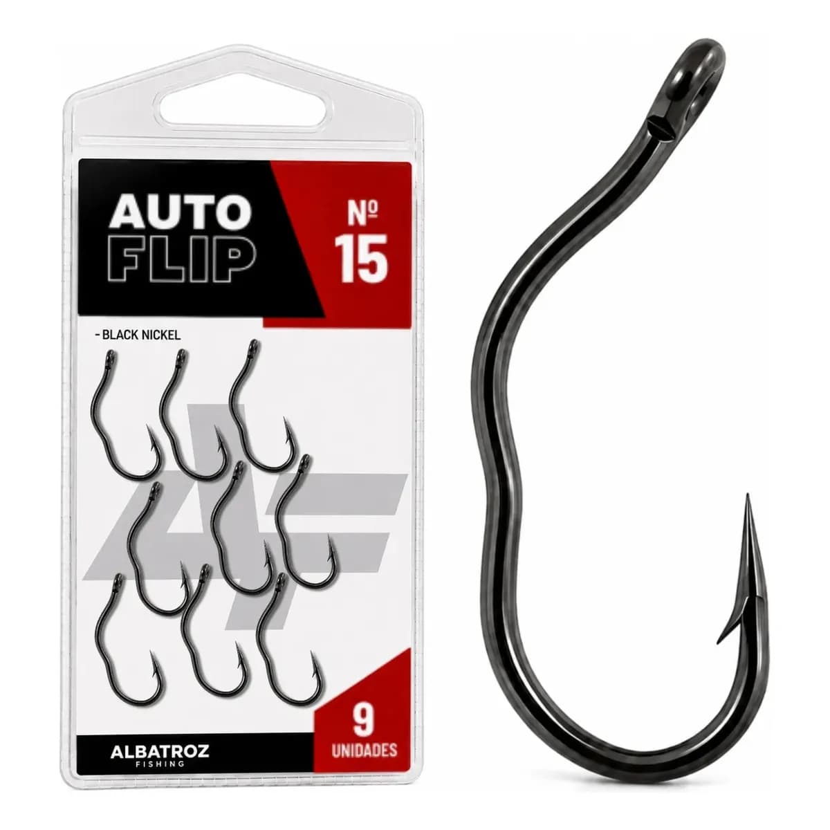 Anzol Auto Flip Albatroz Fishing N15 Fisgada Automática