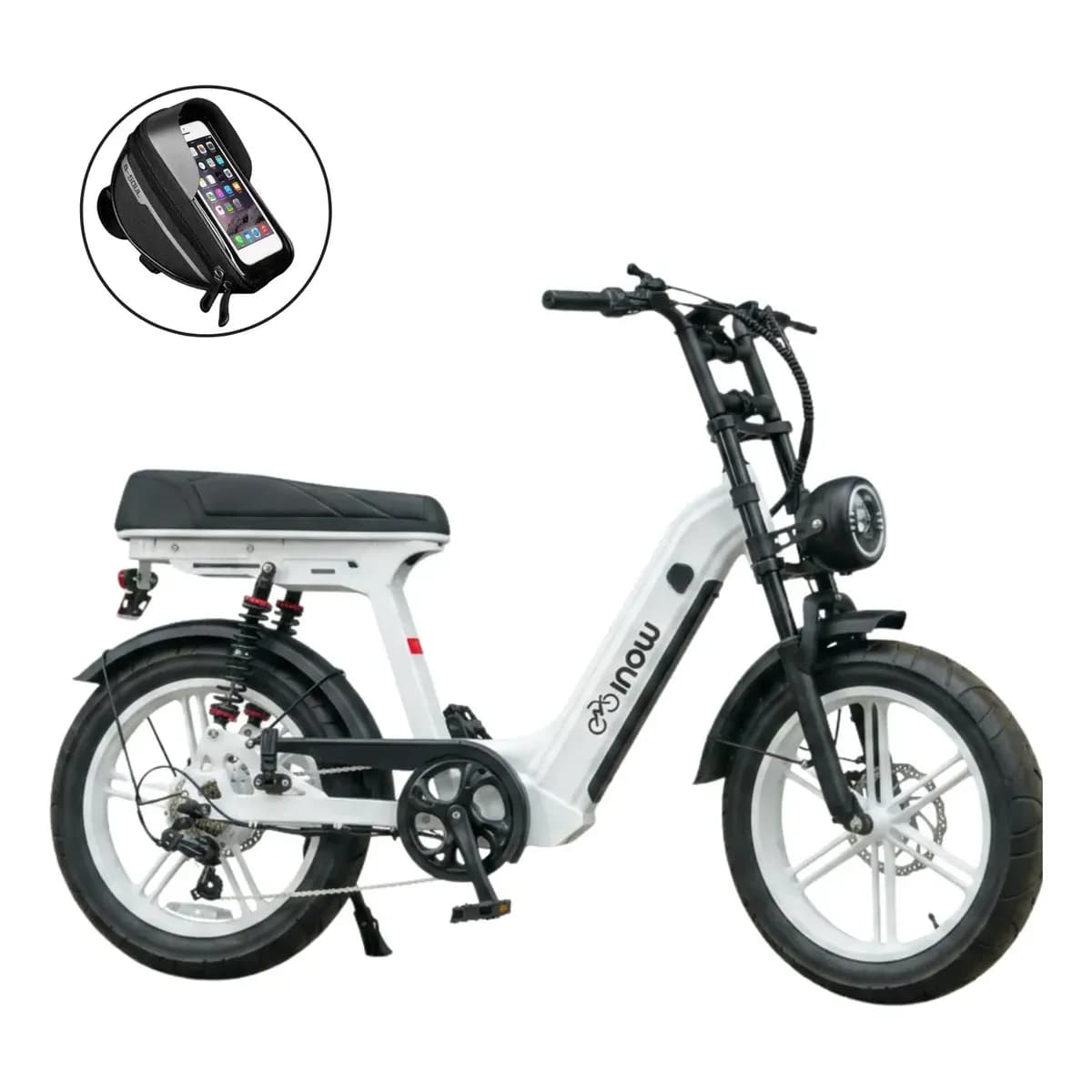 Bicicleta Eletrica X25 Inow Bike Autopropelido Branca 50km Branco 20