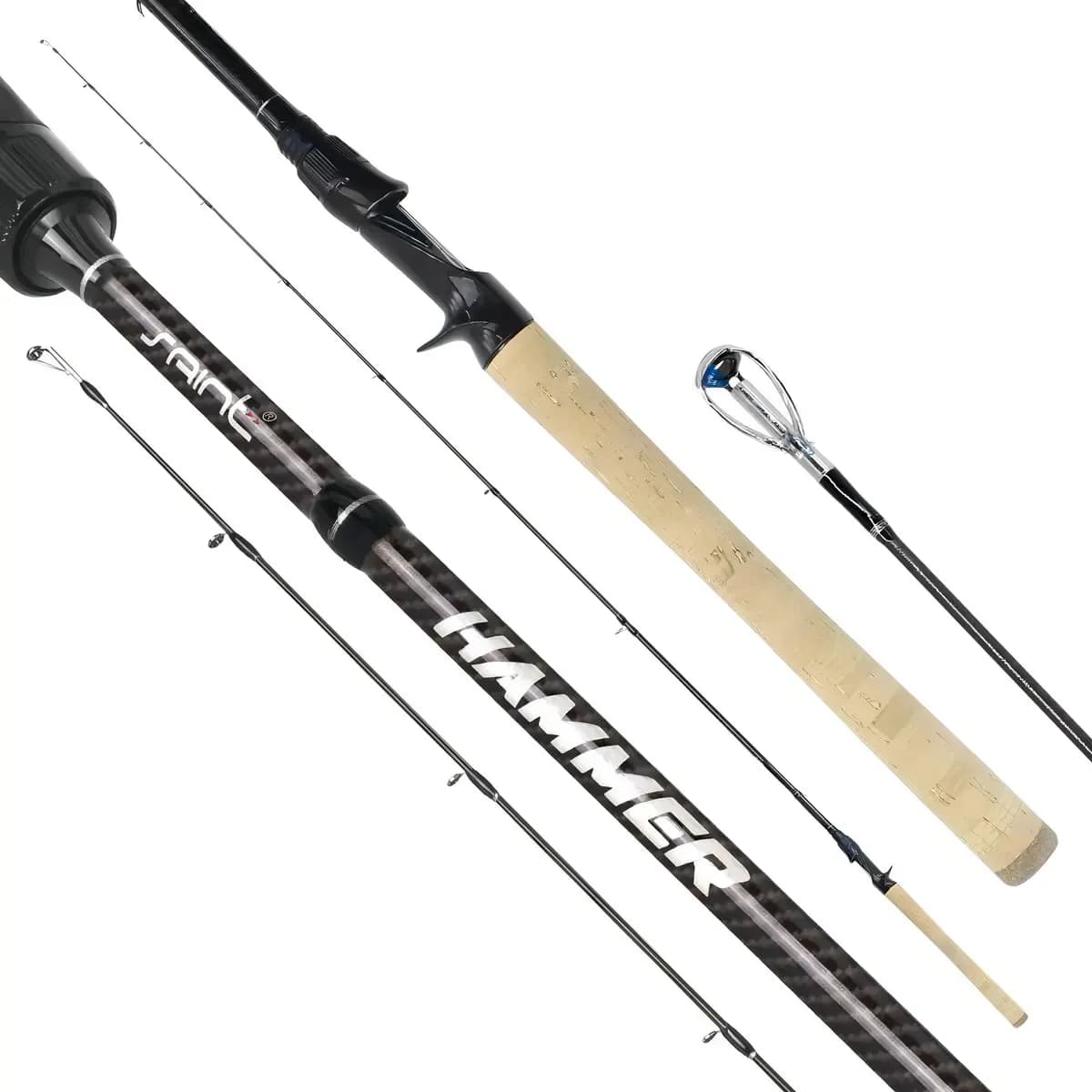 Vara de  carretilha Saint Plus New Hammer 661bc 1,98m 20-40lb cor cinza-escuro