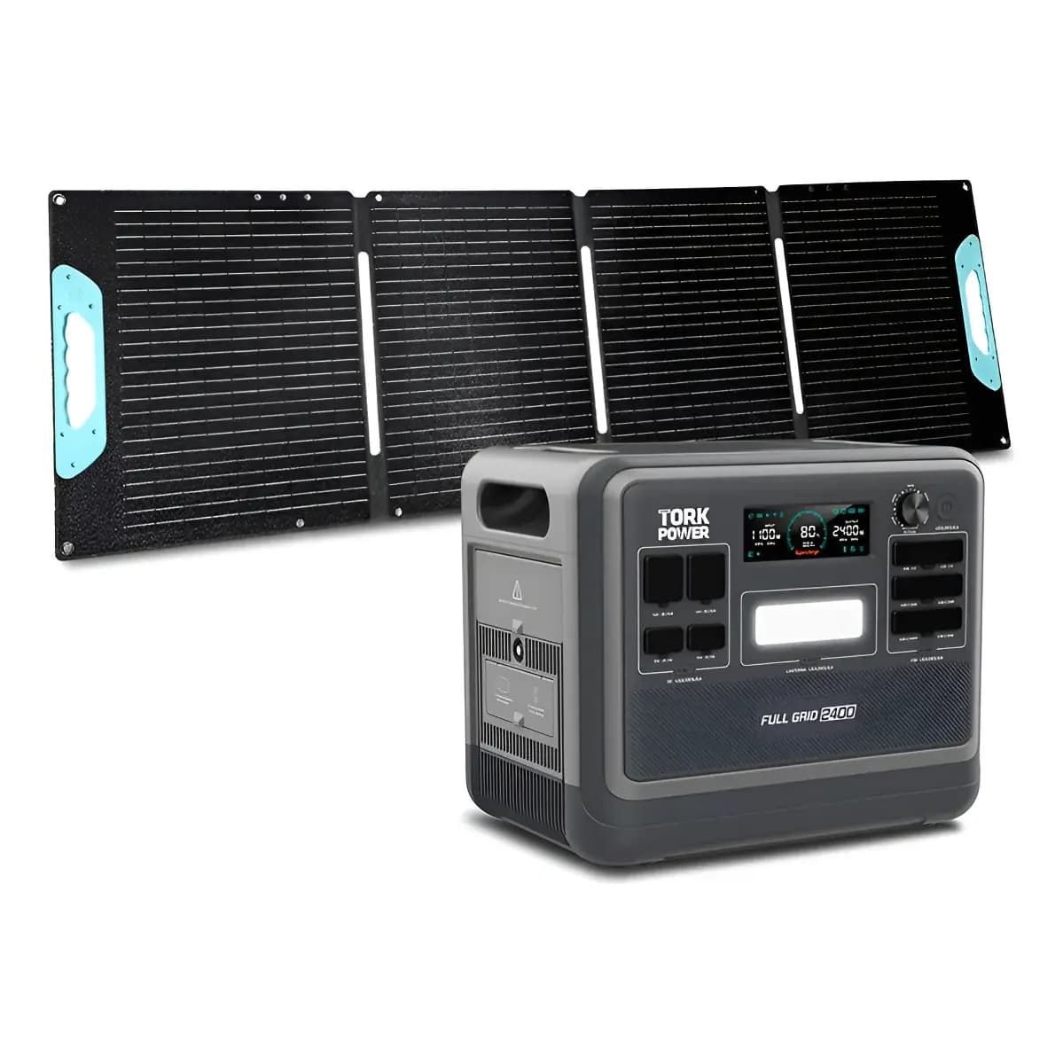 Estação Energia Portátil 2400w Tork 2048wh Painel Solar 400w Power Station