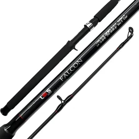 Vara Para Carretilha Falcon Cast (2,40m) 20-50lbs 2p Lumis Cor Preto