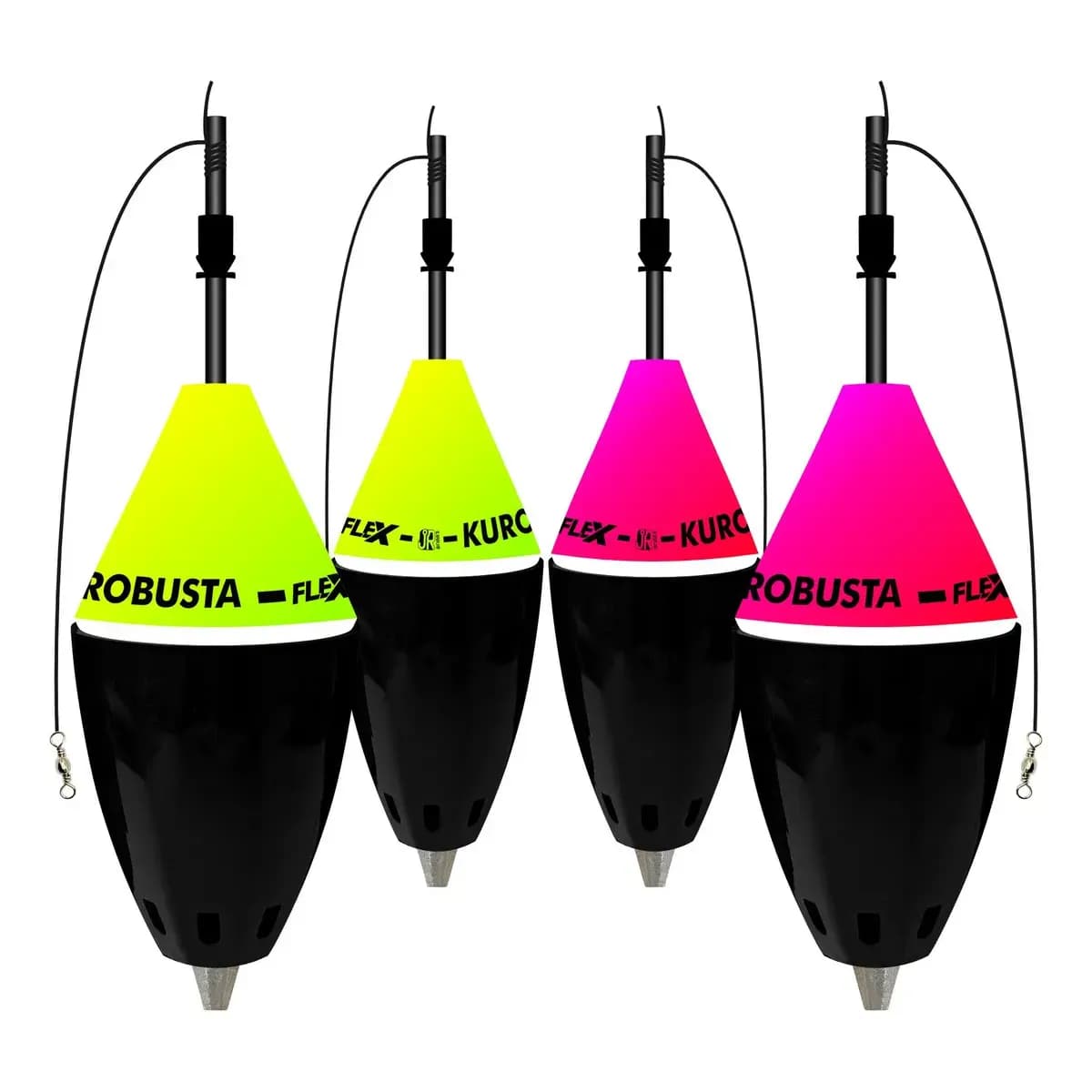 Kit 4 Boias Cevadeiras Jrpesca Kuro Flex Robusta Patinga Tilápia