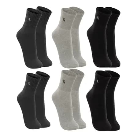 Kit com 6 Pares Meias Lupo Cano Médio