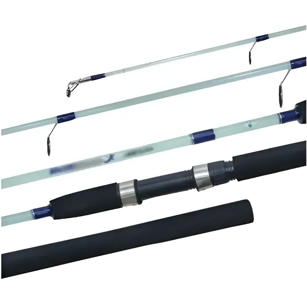Vara de Pesca Molinete CMiK Fibra Vidro Maciça 1,80m 20-40lbs 2 Partes