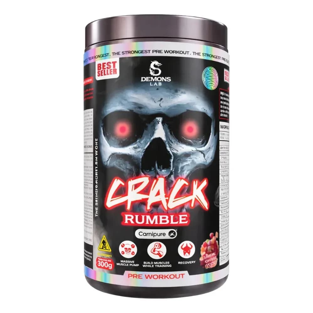 Pré Treino Crack Carniure 300g Demons Lab Pré Workout Sabor Candy