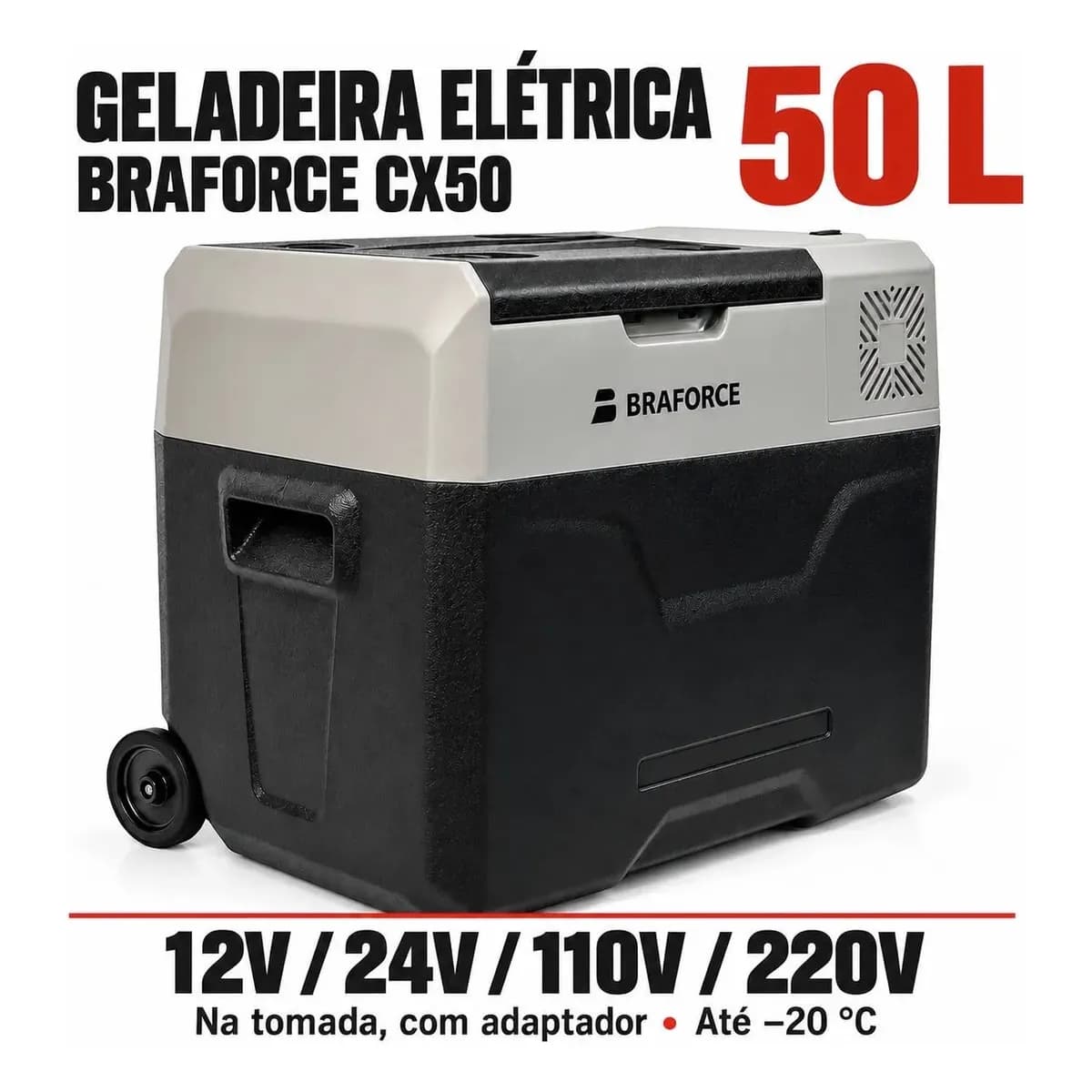 Freezer Geladeira 50l -20c Compressor Quadrivolt 110v/220v