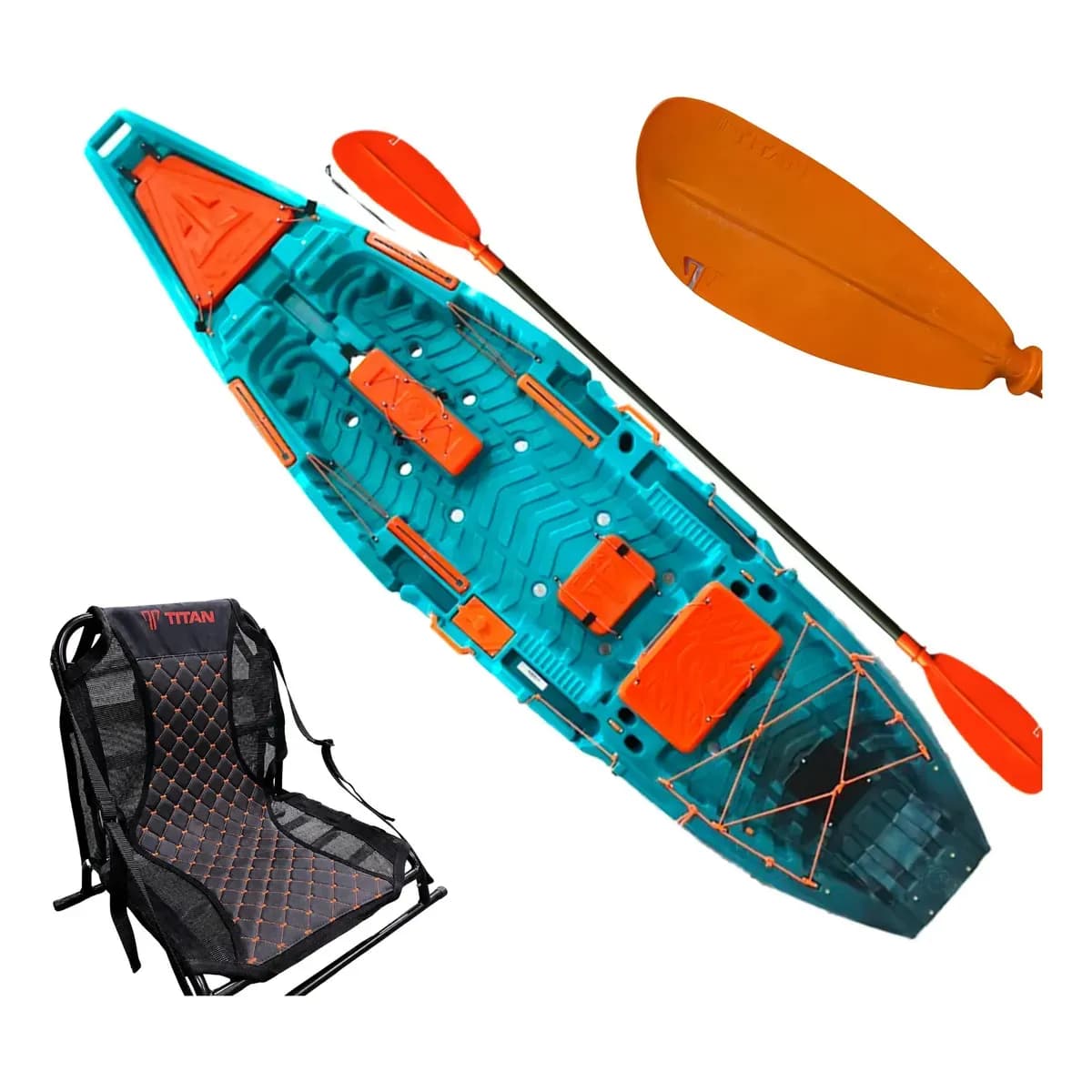 Caiaque Pesca e Lazer Hydra Titan Caiaques 3.3m com Assento e Remo