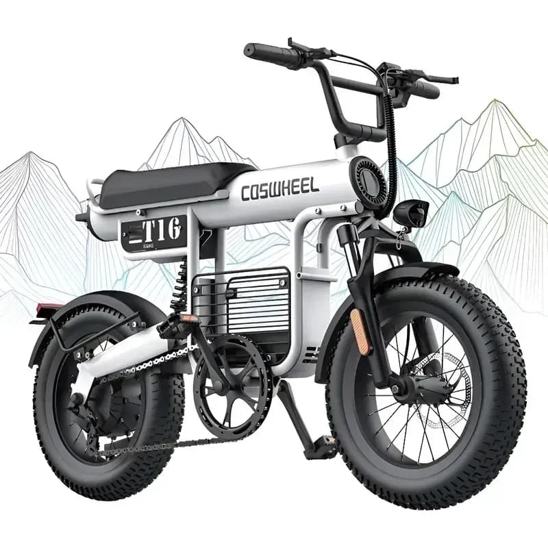 Bicicleta Elétrica Coswheel T16 1000w Até 100km 48v 15ah Led T16 Cosweel 16