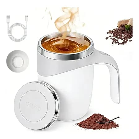 Copo Caneca Mistura Automáticos Aço Inoxidável Recar Mexer
