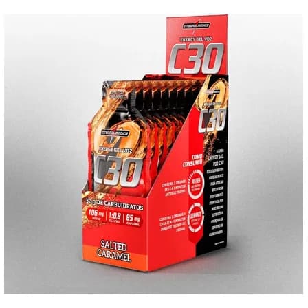 Energy Gel Vo2 C30 10 Unidades Integralmédica Sabor Caramelo Salgado