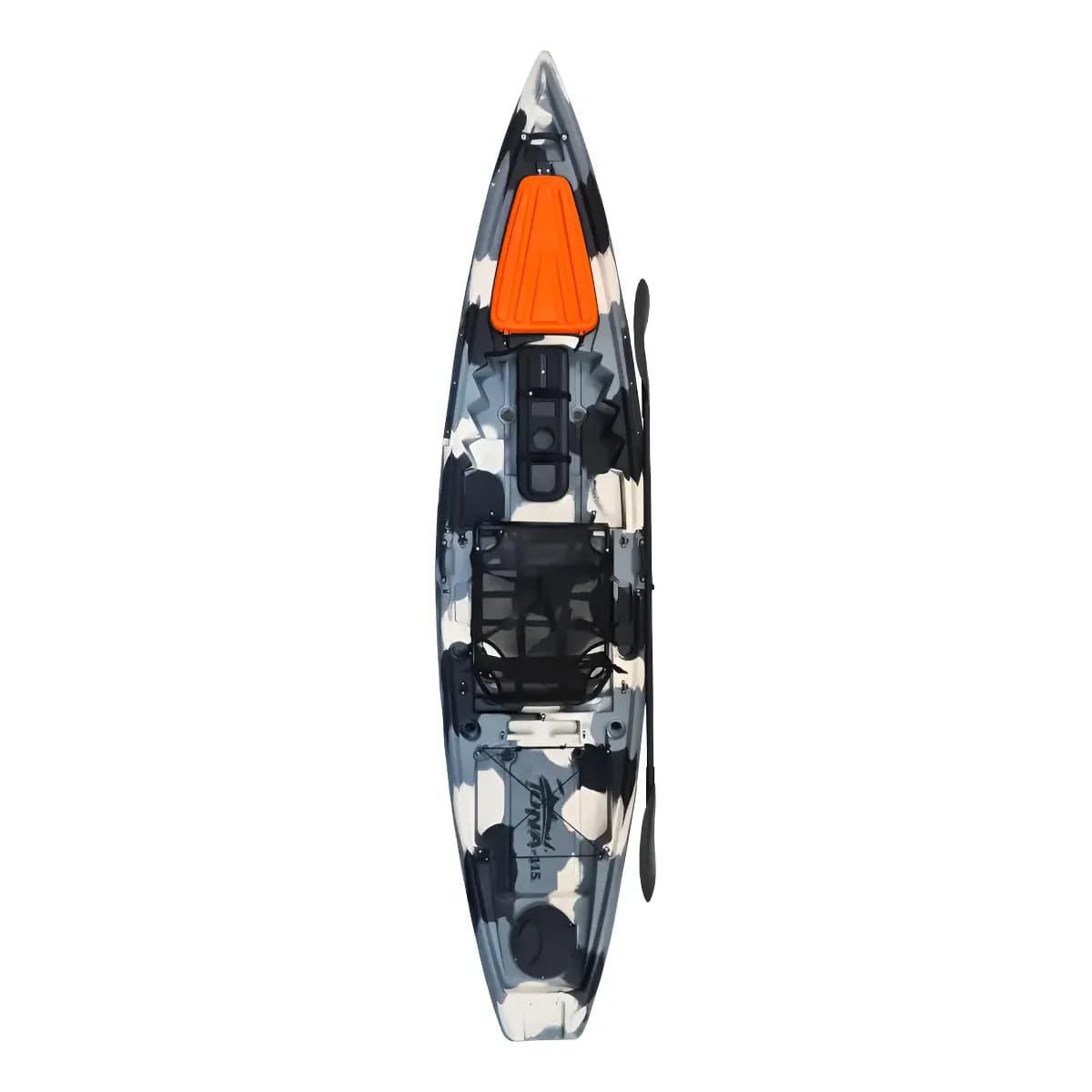 Caiaque Para Pesca Hidro 2 Eko Tuna 115 180kg Remo E Cadeira Cor Camu Cinza