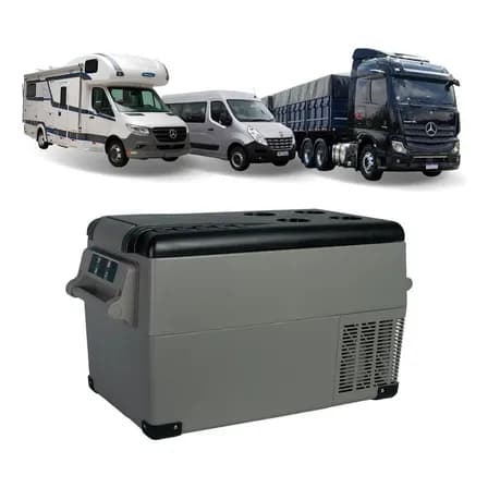 Geladeira Portátil 35l 12v/24v 110v/220v Ônibus Caminhão Camping Saúde Quadrivolt