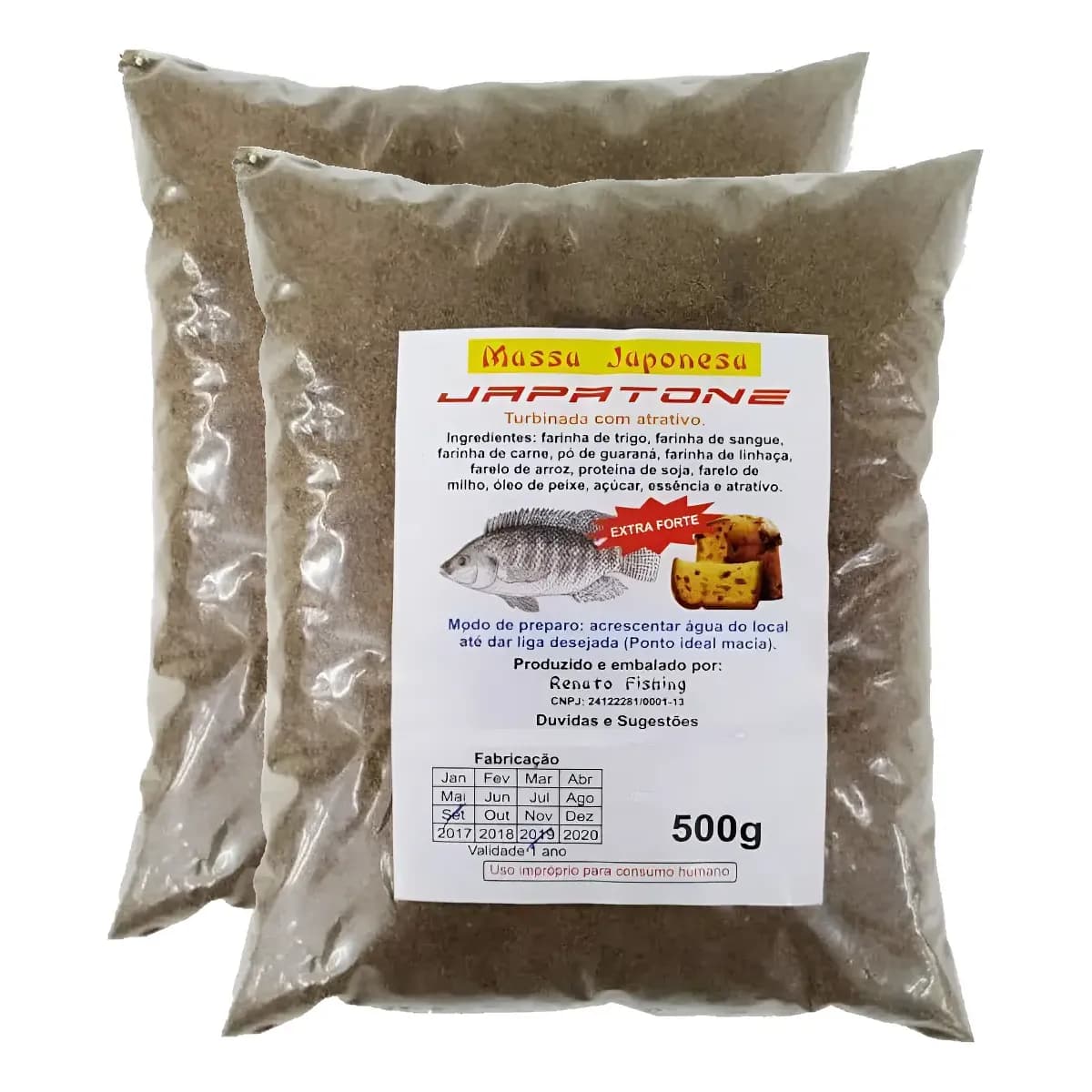 Kit 1kg Massa  Japonesa Japatone Turbinada