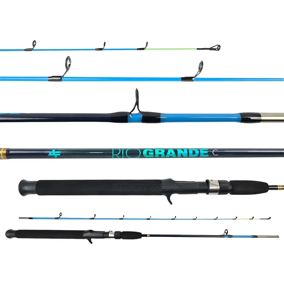 Carretilha Albatroz Rio Grande C2402 2,40m 15-30lbs Fibra De Vidro