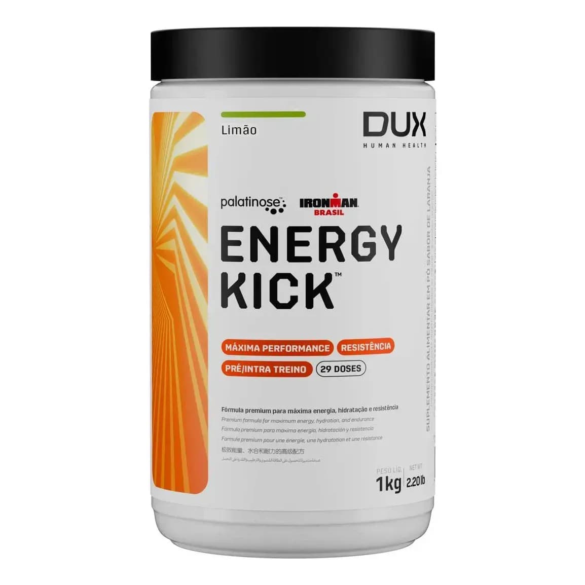 DUX HUMAN HEALTH Energy Kick Pré Treino Limão 1kg