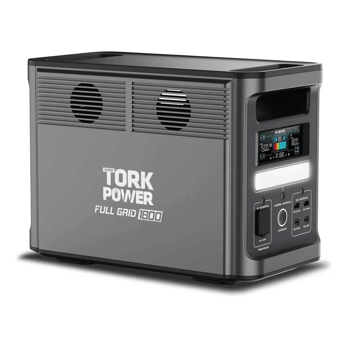 Gerador De Energia Portátil 127v Tork 1800w Bateria 1536wh