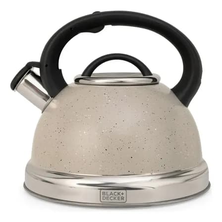 Chaleira  3 Litros Com Apito Steam&stone Black+decker Cinza Dust