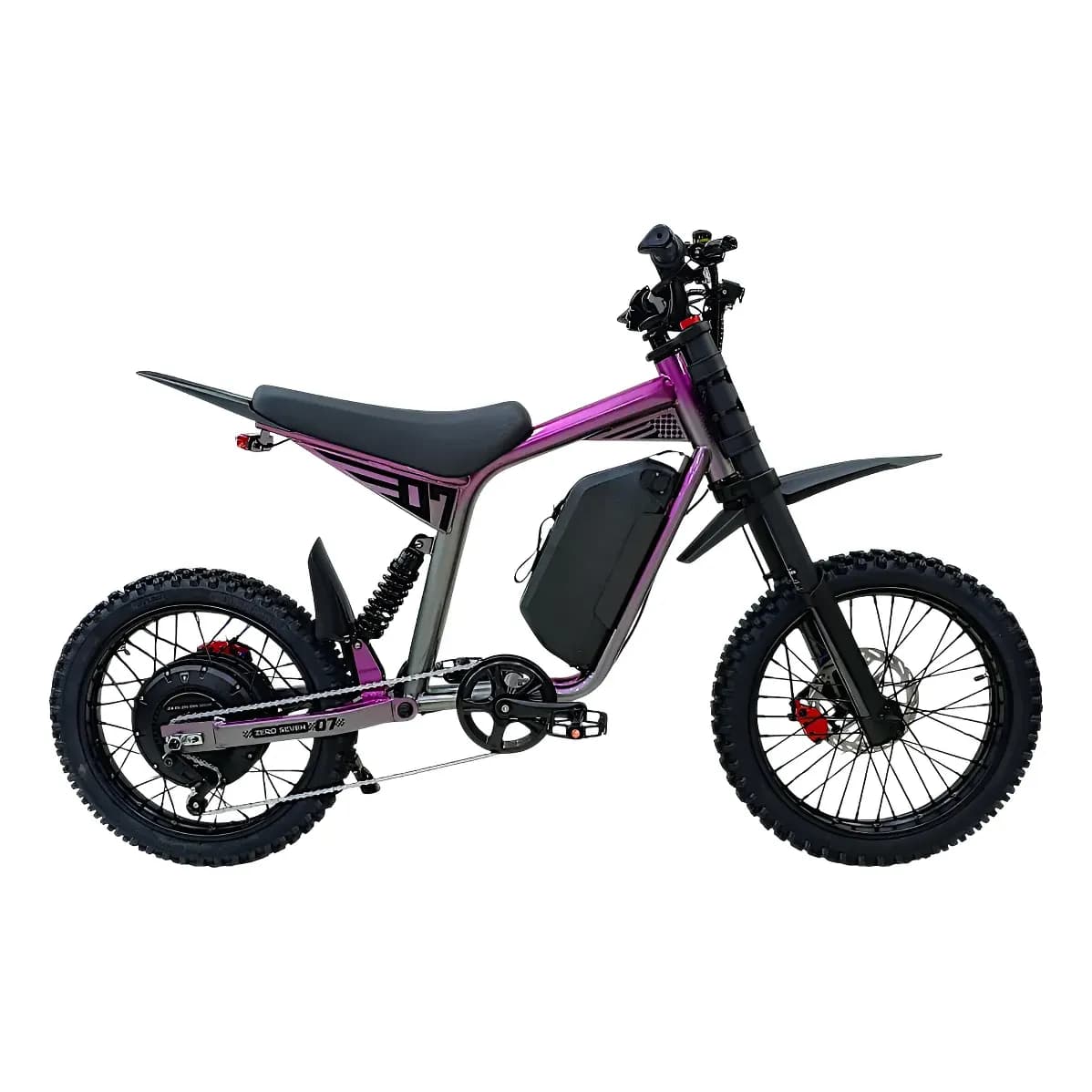 Bicicleta Eletrica Mangosteam Ft-07 - 3000w Uni / Roxo