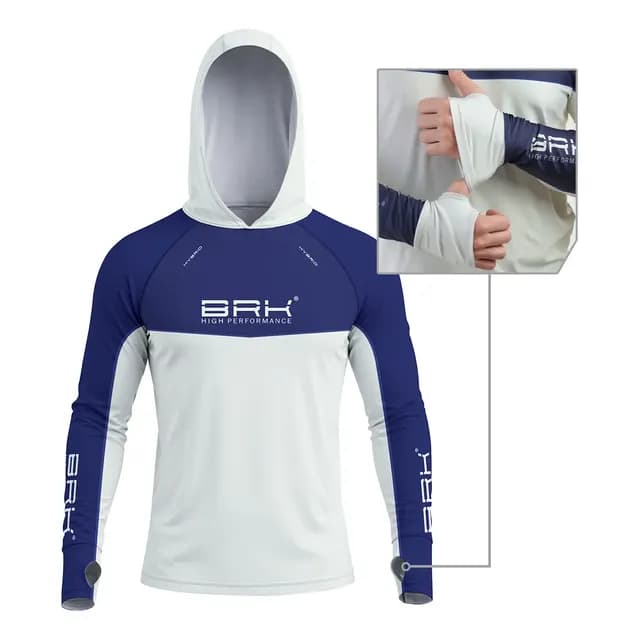 Camisa Brk Capuz Hybrid Uv50+ Off Shore Pesca Pro Fishing