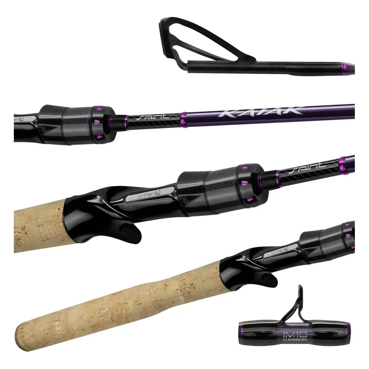 Vara Saint Kaiak Carretilha 602 1,83m 6-14lb Flutua Na Água Roxo