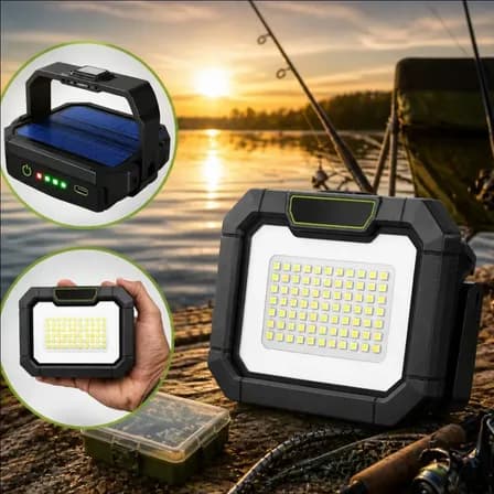 Refletor Solar Lampião Lâmpada  Portátil Potente Camping