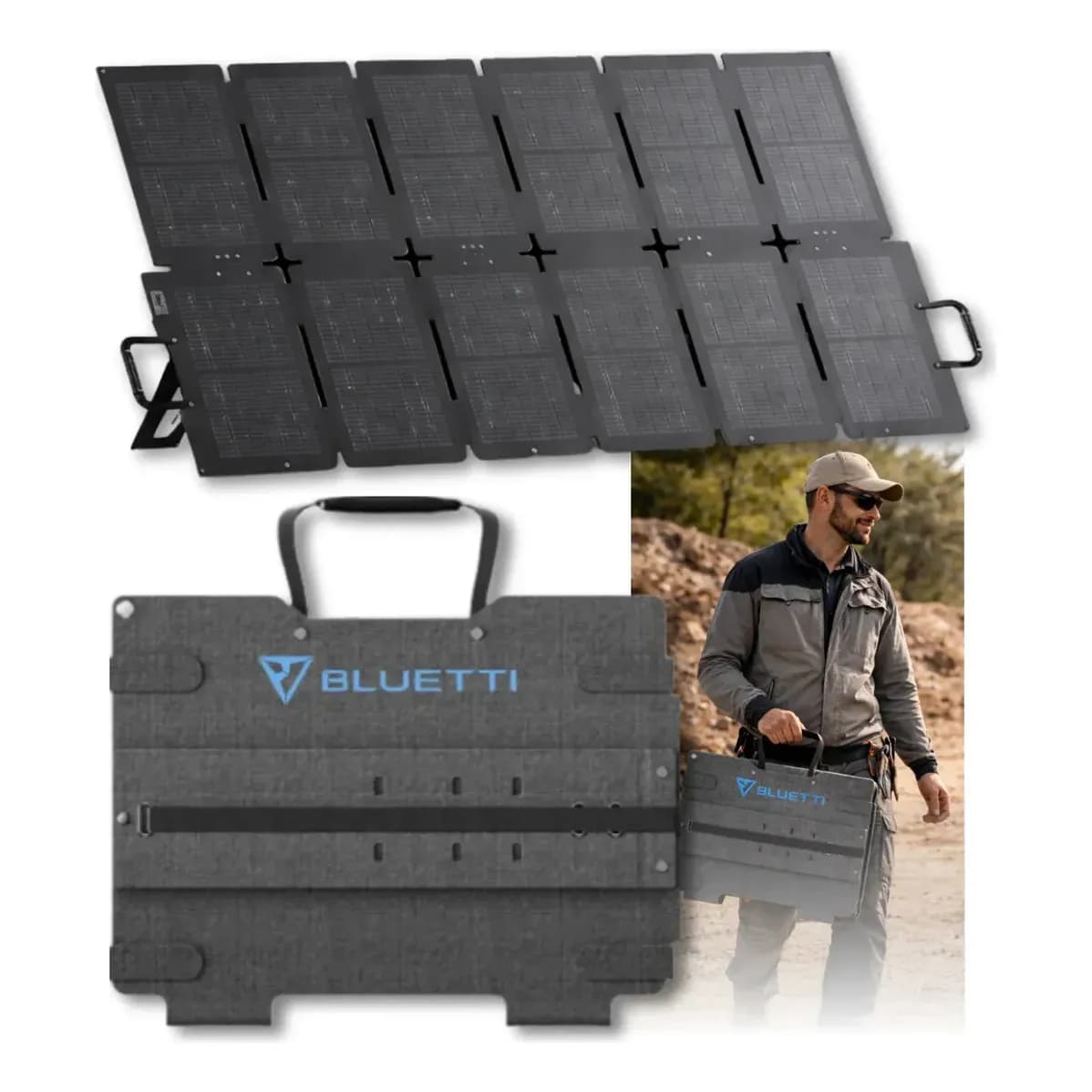 Placa Solar Portátil Bluetti Sora 220w Original Dobrável