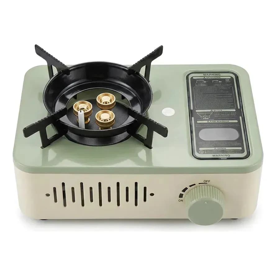 Fogareiro Portátil Gás Butano Camping 2200w Chama Regulável
