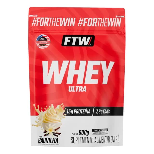 Whey Protein Ultra Refil 900g Sabor Baunilha - FTW