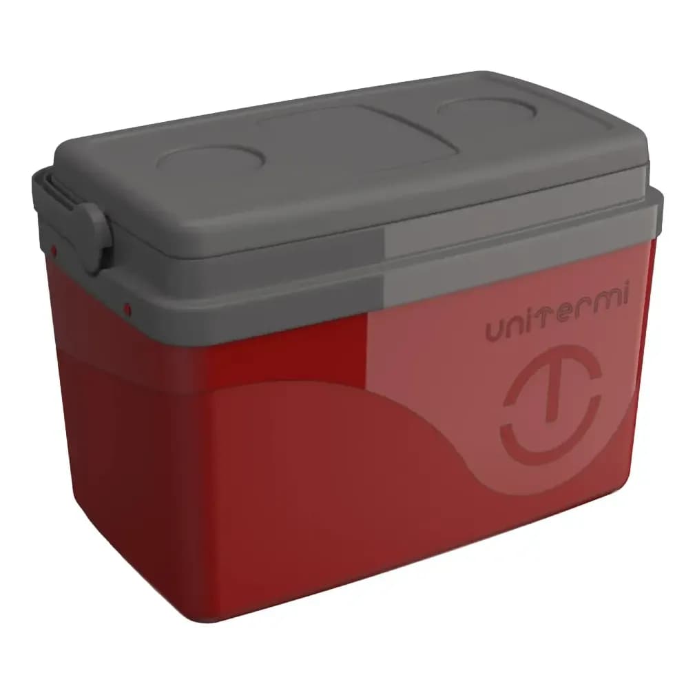 Caixa Térmica Cooler Floripa 30 Litros  Com Alça Unitermi 24h Cor Vermelho