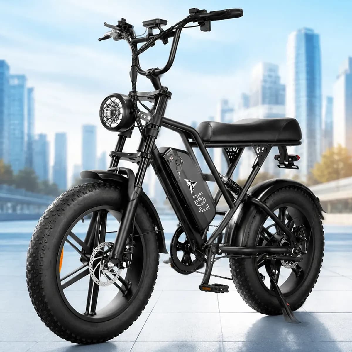 Bicicleta Elétrica Scooter 1000w Bike Litio 48v 50km Hdj G60 Preto