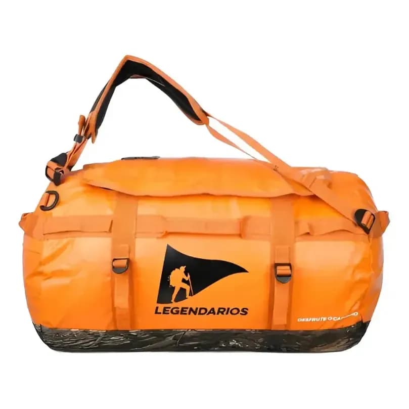 Mochila Ntk Duffle Bag 50l Esportiva Resistente Legendários Cor Laranja