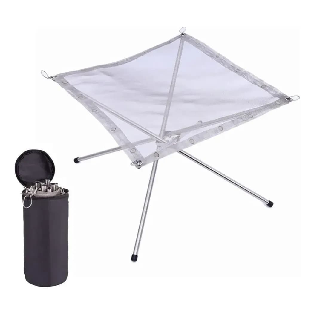 Fogueira Portátil Tacho Keep Em Aço Inox Com Bolsa Azteq