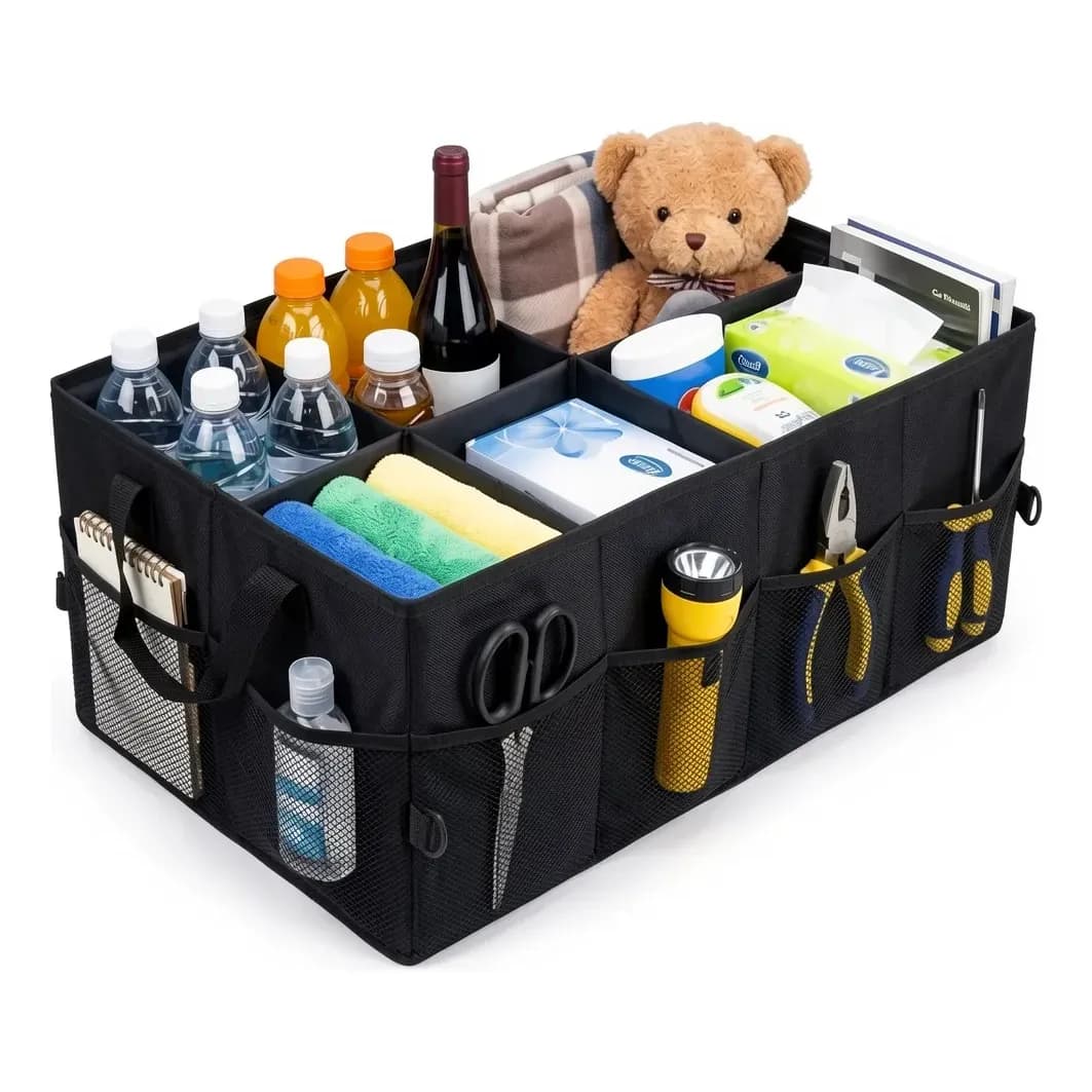 Bolsa Organizadora Universal Porta Malas Caixa Dobrável Carr Preto