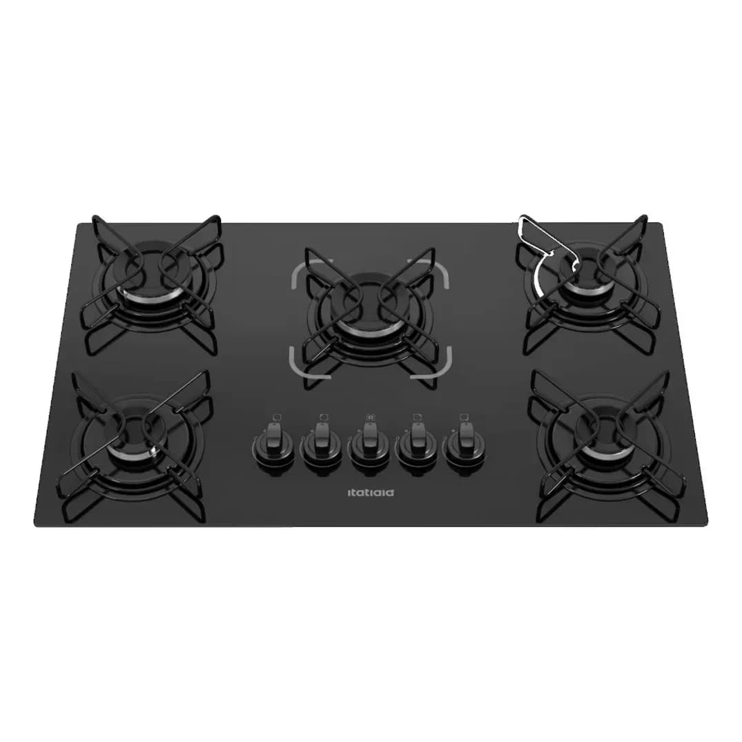 Cooktop Itatiaia 5 Bocas Essencial Preto