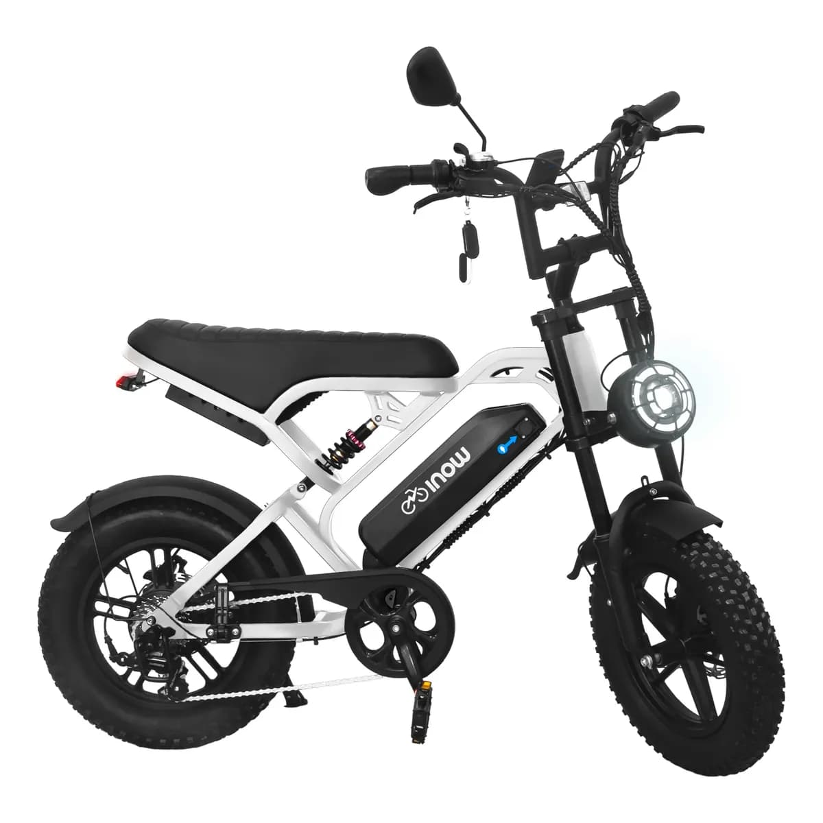 Bicicleta Bike Eletrica V20 Mini 750w 32 Km Autopropelido Branco