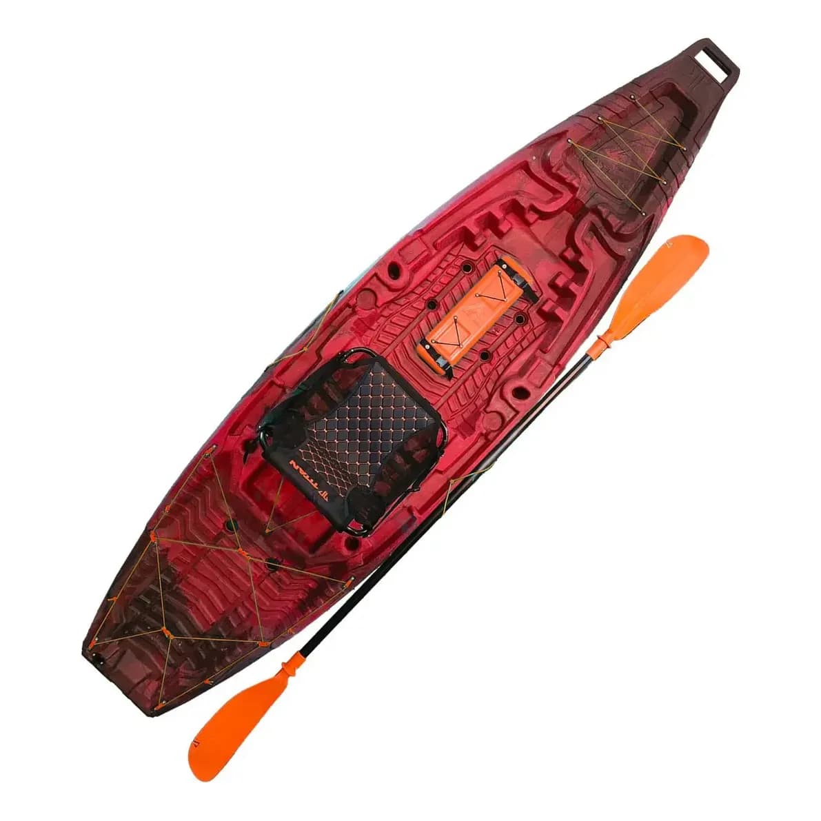 Caiaque Atlas de pesca com remo e cadeira  Titan cor vulcano