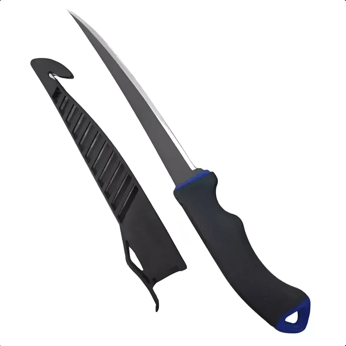 Faca Fileteira Marine Sports Fillet 32cm Aço  Inox  E Teflon