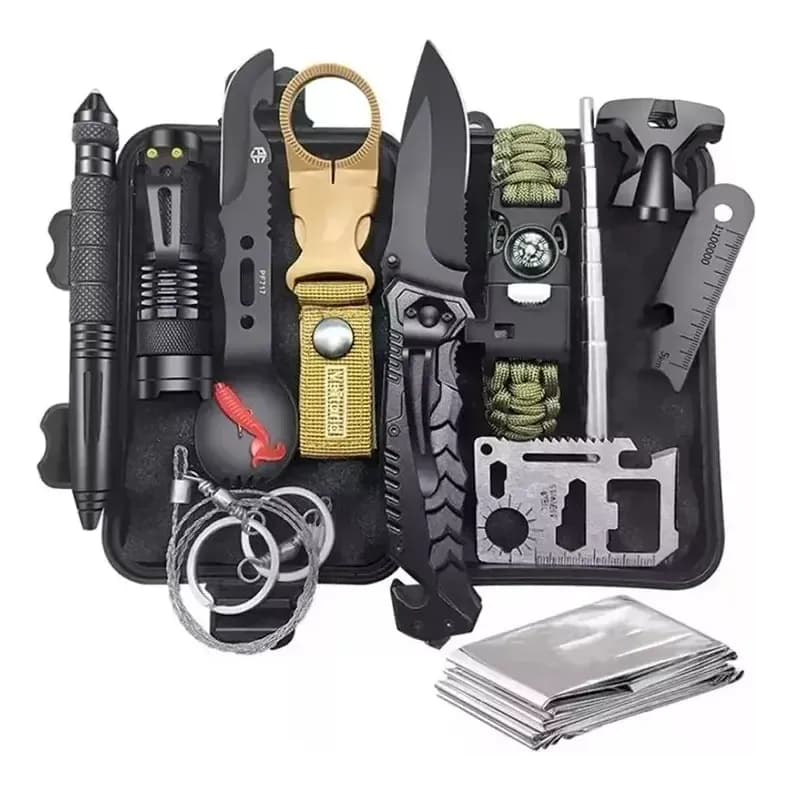 Kit De Sobrevivência De Emergência De Acampamento Aventura