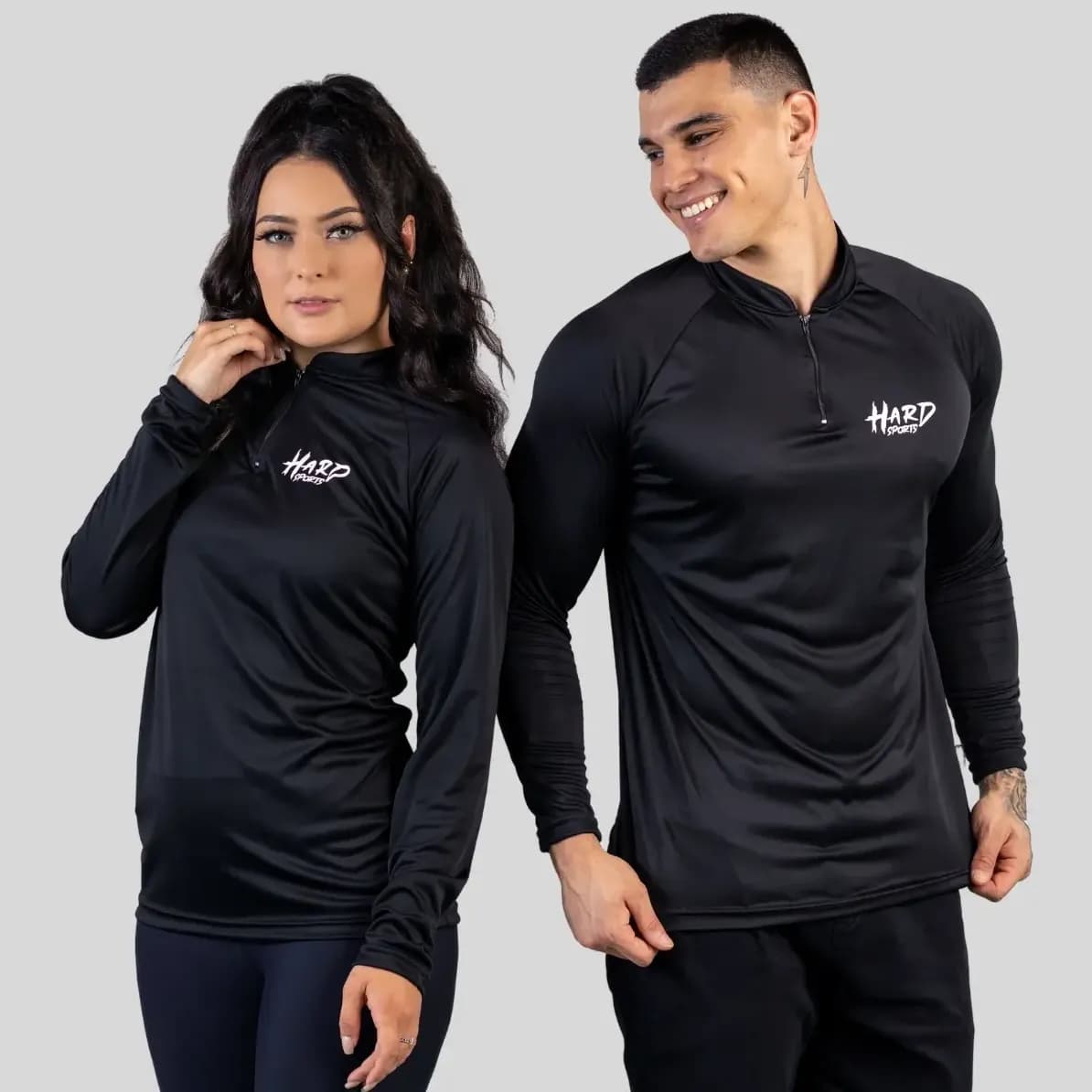 Camisa Blusa Pesca Esportiva Lisa Ziper Proteção Solar Uv50