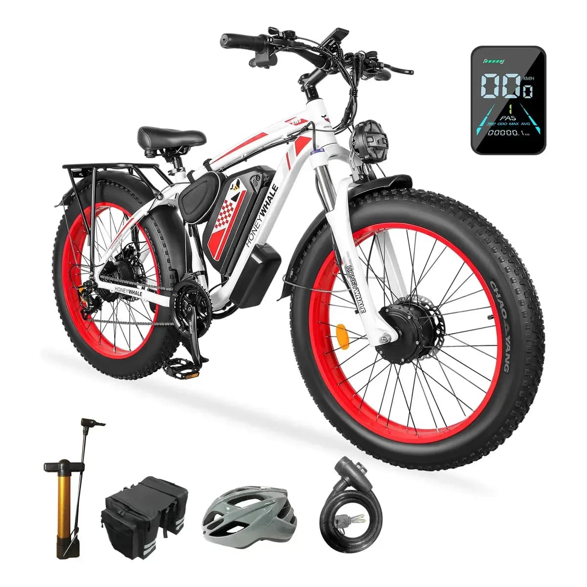 Honeywhale Bk08 Bicicleta Elétrica 1050W×2 65km 55km/h 150kg